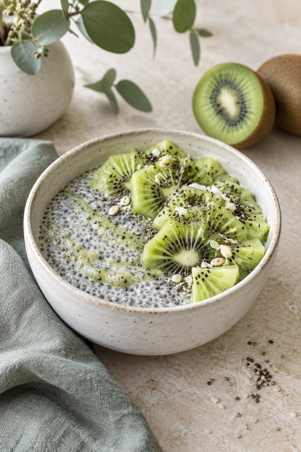 Kiwi Chia Pudding